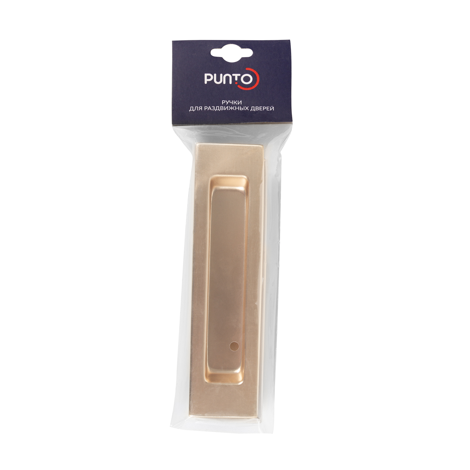 Ручка Punto (Пунто) для раздвижных дверей SH.SLQ152.010 (Soft LINE SLQ-010) SSG сатин.золото - Вид 3