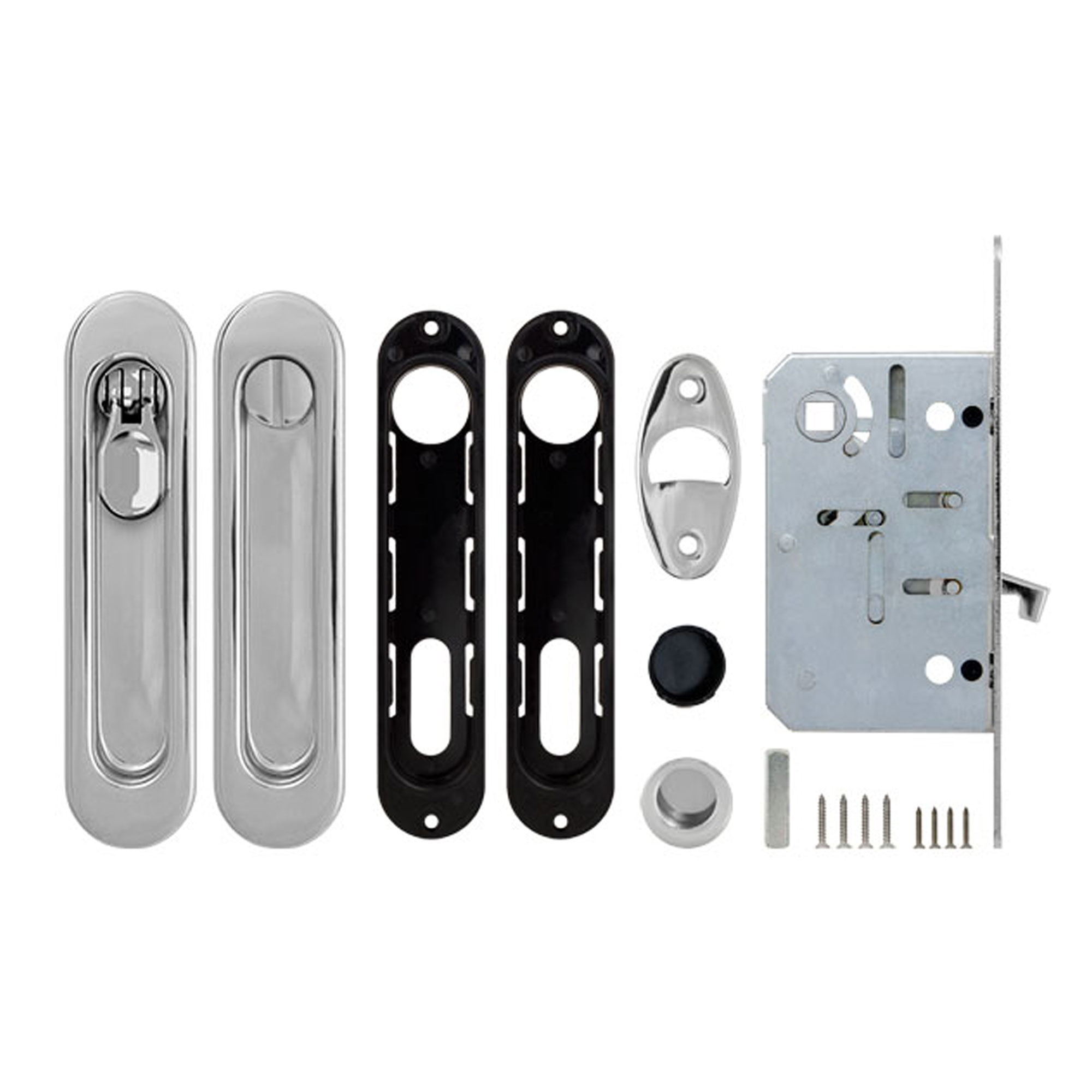 Набор Armadillo (Армадилло) для раздвижных дверей SH.LD152.KIT011-BK (SH011-BK) СP-8 хром - Вид 4