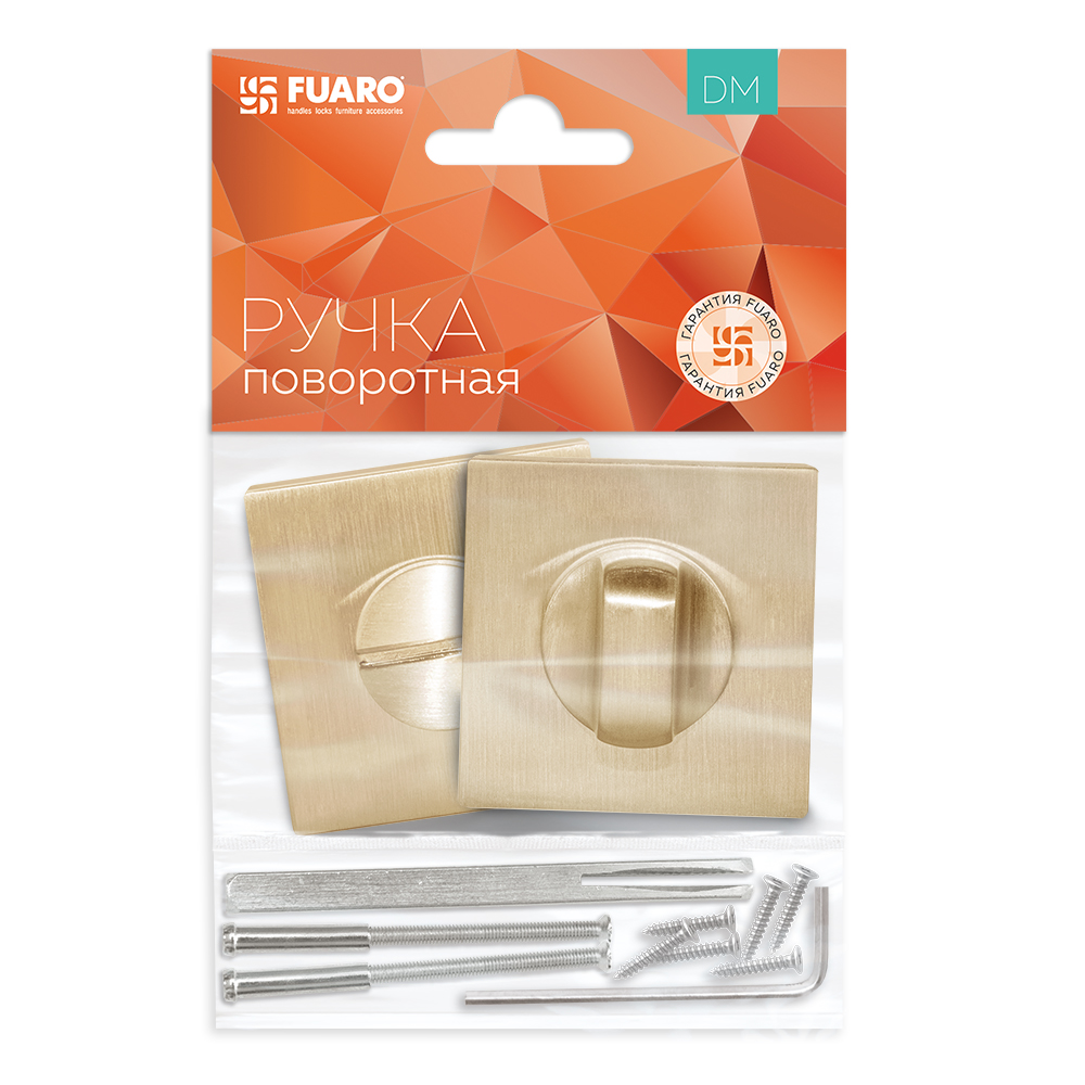 Ручка Fuaro (Фуаро) поворотная BK6.K.DM51 (BK6 DM) SSG-39 сатинированное золото - Вид 2