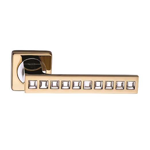 Ручка межкомнатная Crespo C199 P.GOLD/CRYSTAL