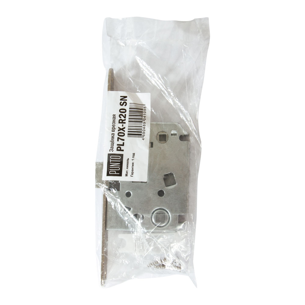 Защелка Punto (Пунто) PLASTPL70X-R20 (PL70X-R20 SN) (врезная) SN мат. никель упаковка - Вид 3