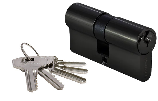 Ключевой цилиндр 60C BL (60мм), цвет черный