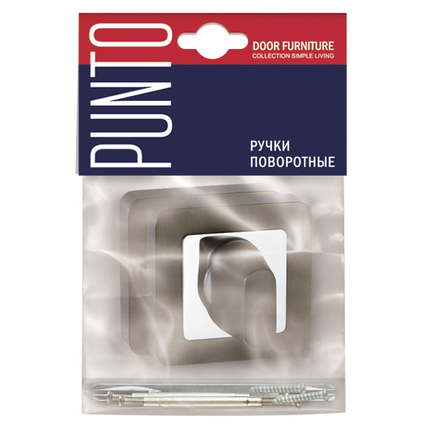 Ручка Punto (Пунто) поворотная BK6.K.QR52 (BK6 QR) GR/CP-23 графит/хром - Вид 3