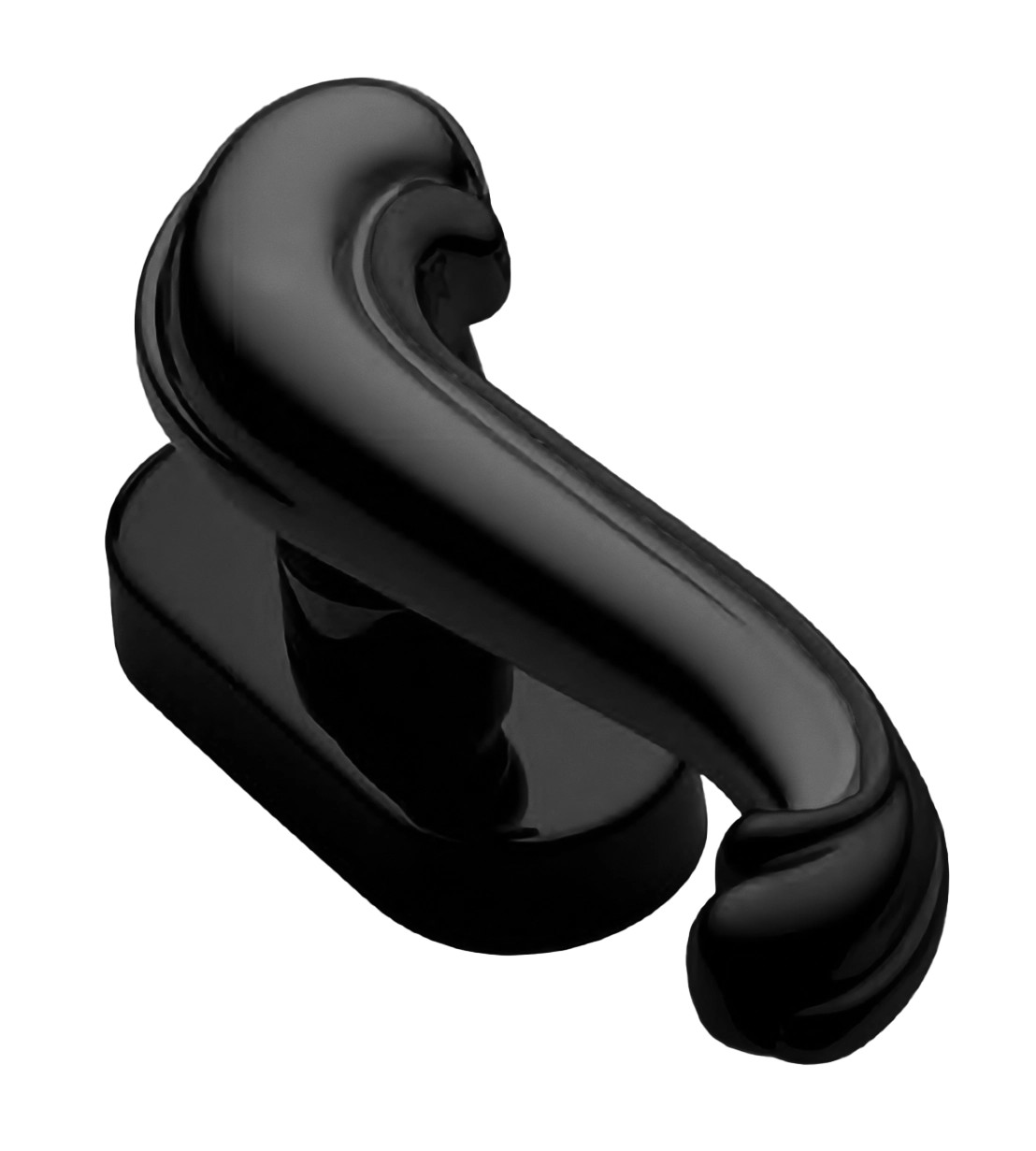 Ручка дверная BAROCCO W1 NERO-ST оконная с 4-х позицион. механизмом цвет черный soft touch