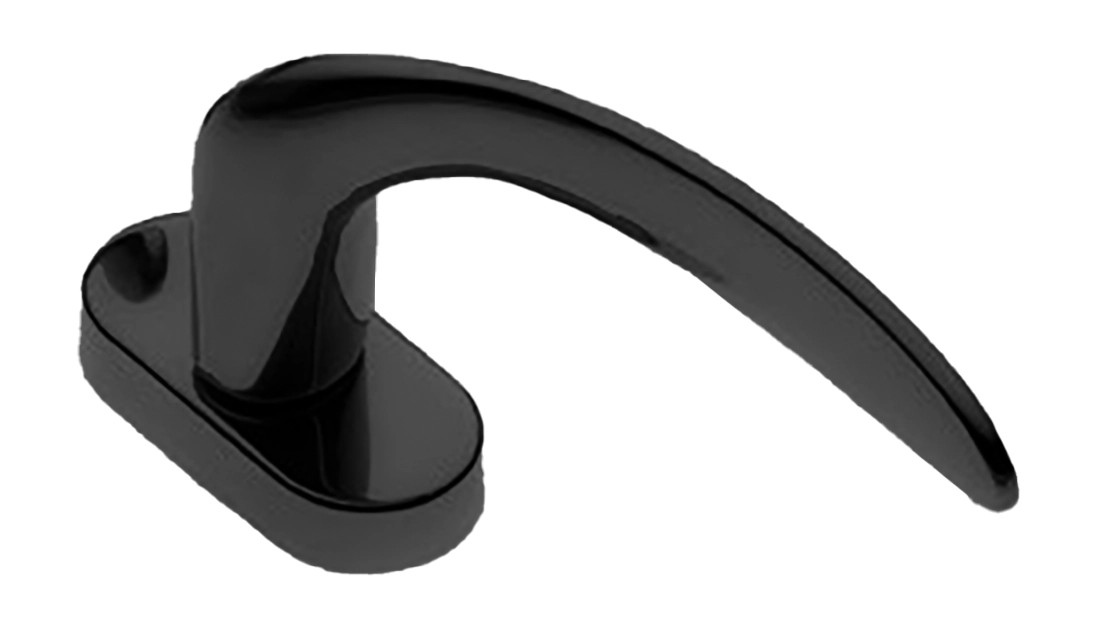 Ручка дверная COBRA W1 NERO-ST оконная с 4-х позицион. механизмом цвет черный soft touch