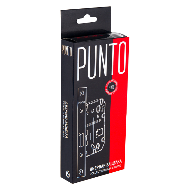 Защелка Punto (Пунто) врезная METL72-50 ( L72-50) GR графит - Вид 3