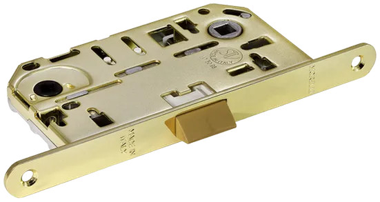 Защелка межкомнатная IP WC PG бесшумная сантехническая, цвет золото
