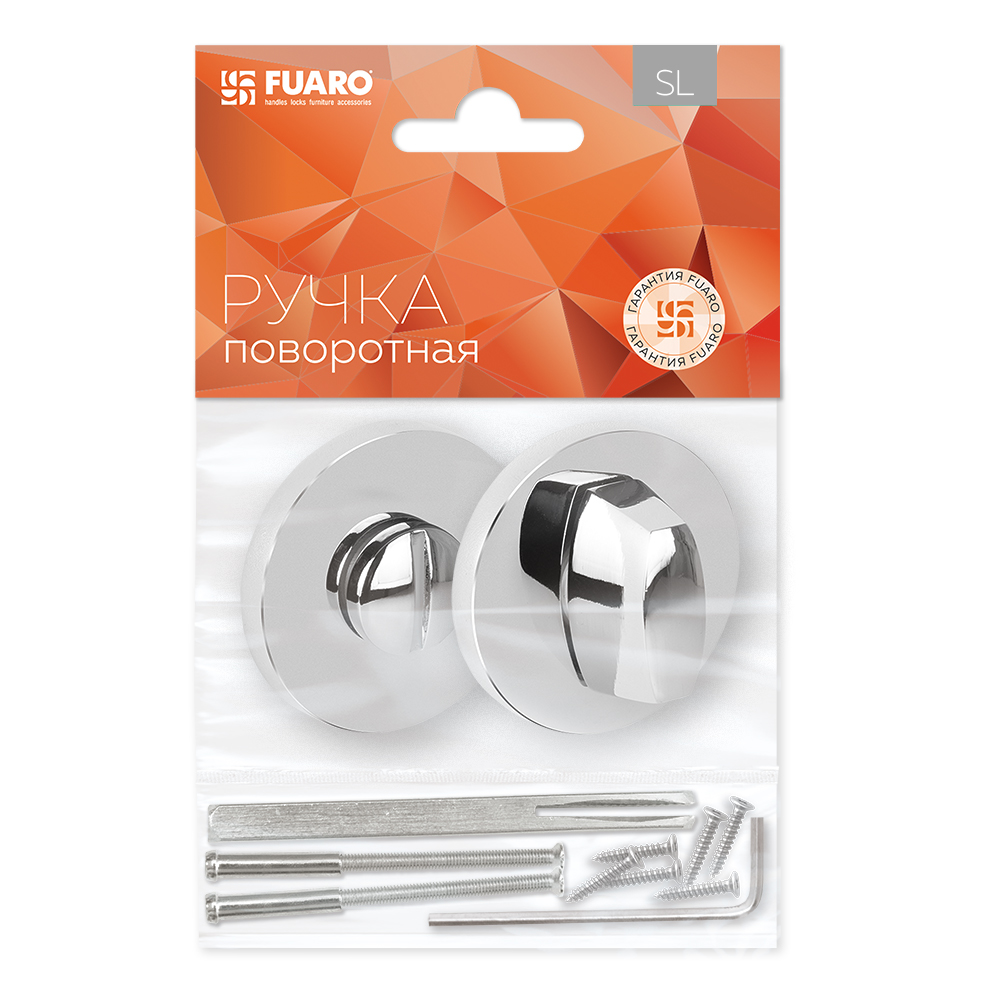 Ручка Fuaro (Фуаро) поворотная BK6.R.SLR52 (BK6 SLR) CP-8 хром - Вид 3