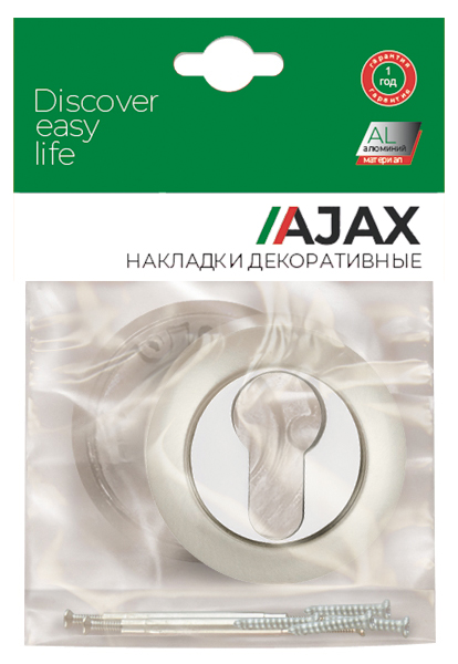 Накладка Ajax (Аякс) под цилиндр ET.R.JR54 (ET JR) BL-24 черный - Вид 3