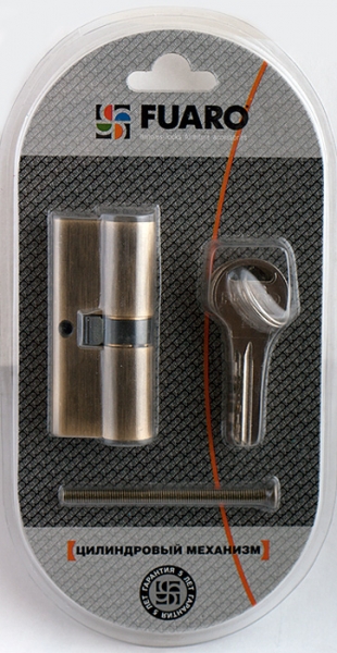 Цилиндровый Fuaro (Фуаро) механизм R300/70 mm-BL (30+10+30) AB бронза 5 кл. БЛИСТЕР - Вид 3