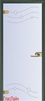 Белая стеклянная дверь Стеклянная дверь GlasLine GL-8