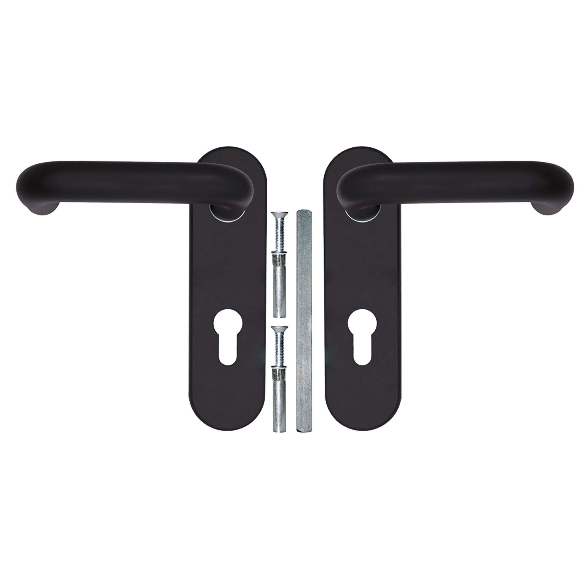Ручка Fuaro (Фуаро) дверная FP.DH172.0433 NE (DH-0433 NE) (9x130) с пружиной BL-24 черный - Вид 3