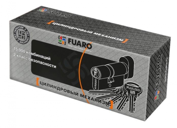 Цилиндровый механизм Fuaro (Фуаро) с вертушкой R302/70 mm (30+10+30) CP хром 5 кл. - Вид 3