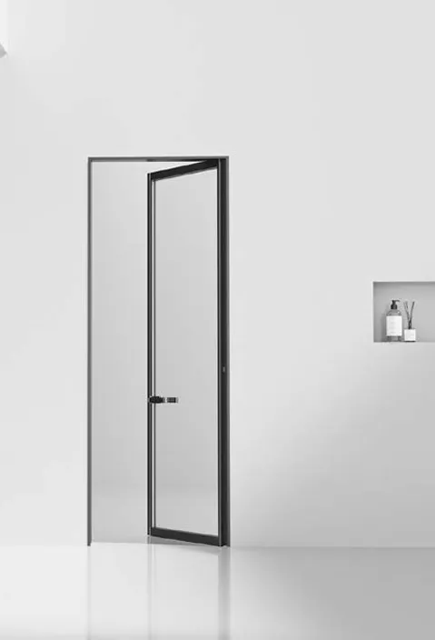 Дверь  стеклянная в алюминиевой раме Идеал A60