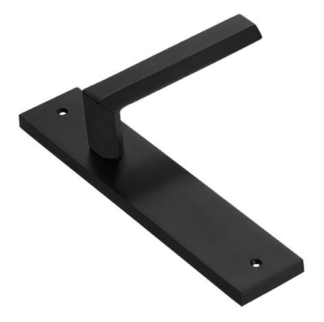 Ручка дверная HARMONY PL NERO-ST на планке цвет черный soft touch