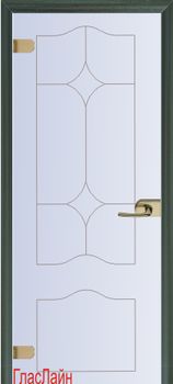 Белая стеклянная дверь Стеклянная дверь GlasLine GL-42