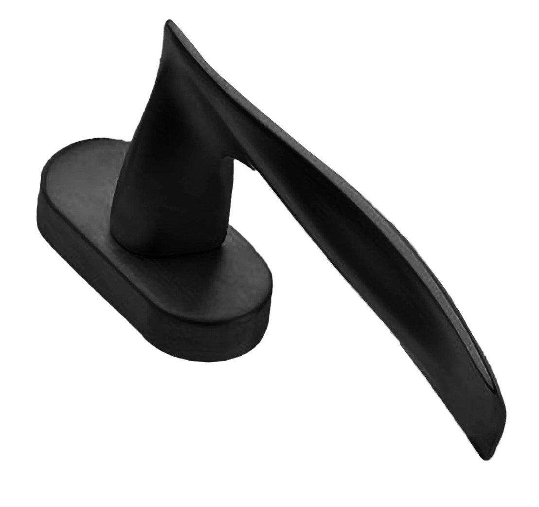 Ручка дверная WAVE W1 NERO-ST оконная с 4-х позицион. механизмом цвет черный soft touch