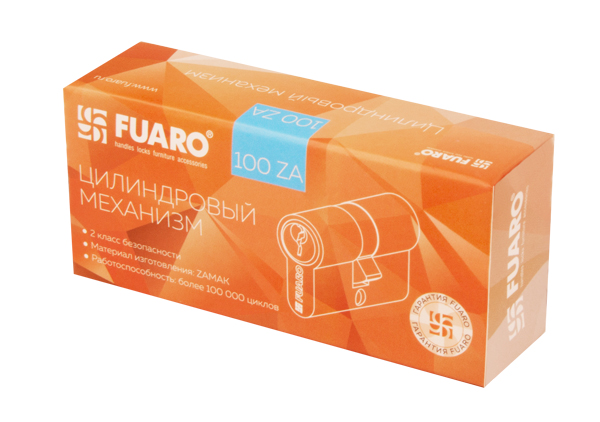 Цилиндровый Fuaro (Фуаро) механизм (100 ZA/70) 1000ZAKey70(30+10+30) PB латунь 5Key - Вид 3