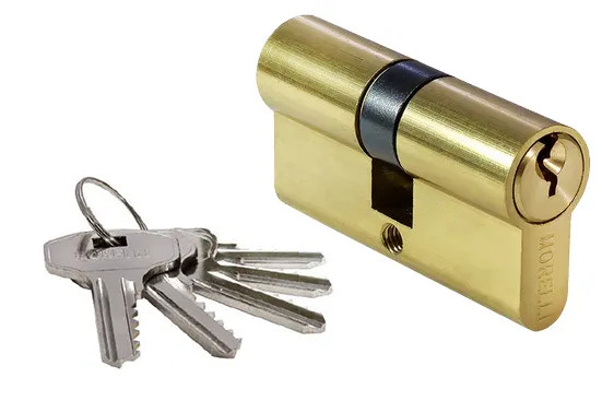 Ключевой цилиндр 60C PG (60мм), цвет золото