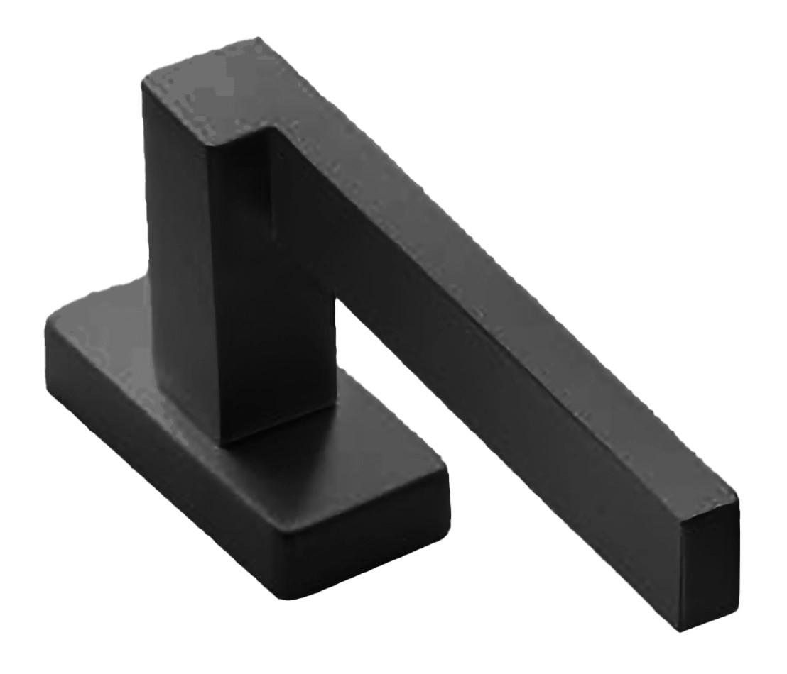 Ручка дверная STONE W1 NERO-ST оконная с 4-х позицион. механизмом цвет черный soft touch