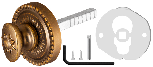 Ручка Armadillo (Армадилло) поворотная BKW8.R.CL55 (BKW8/CL) OB-13 античная бронза - Вид 4