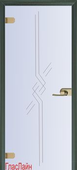 Белая стеклянная дверь Стеклянная дверь GlasLine GL-30