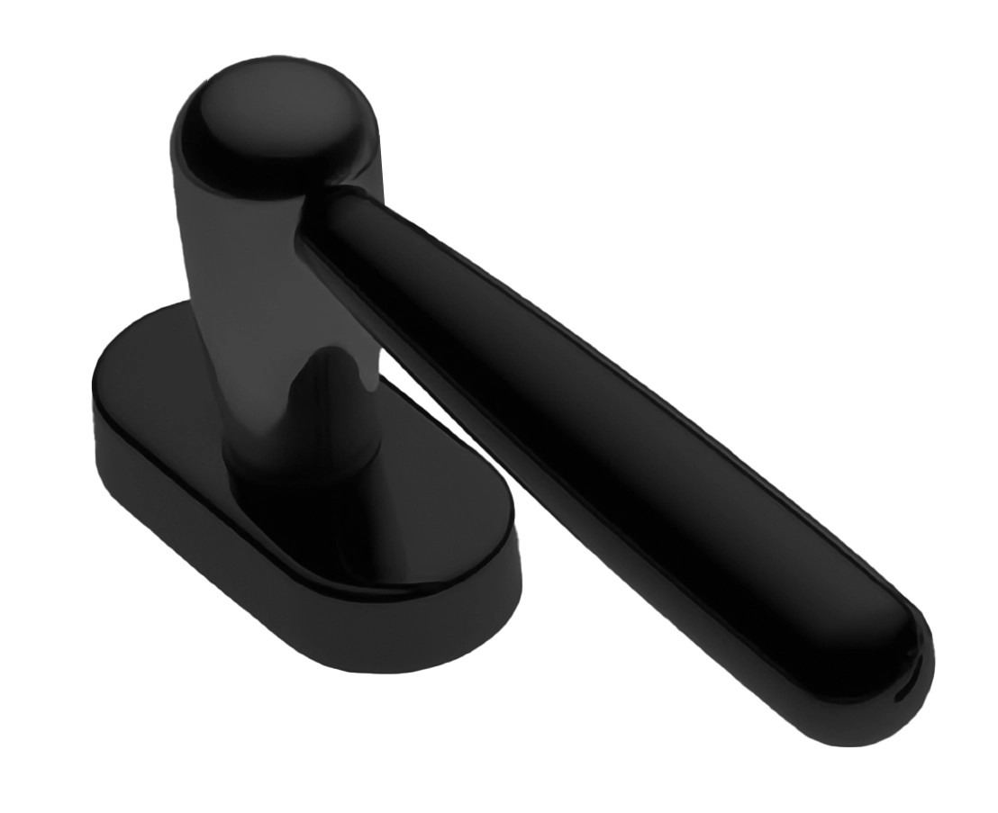 Ручка дверная PINOKKIO W1 NERO-ST оконная с 4-х позицион. механизмом цвет черный soft touch
