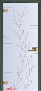 Белая стеклянная дверь Стеклянная дверь GlasLine GL-1
