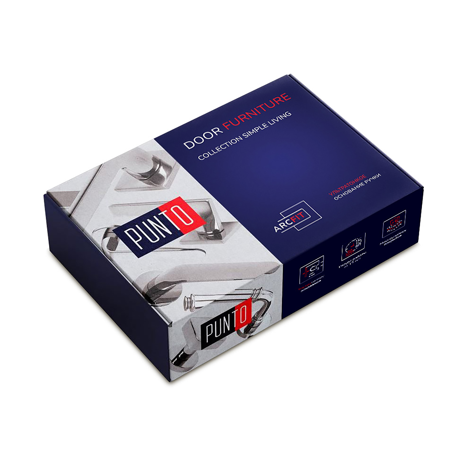 Ручка Punto (Пунто) раздельная K.ARC.Q52.EXTRA BL-24 черный - Вид 3