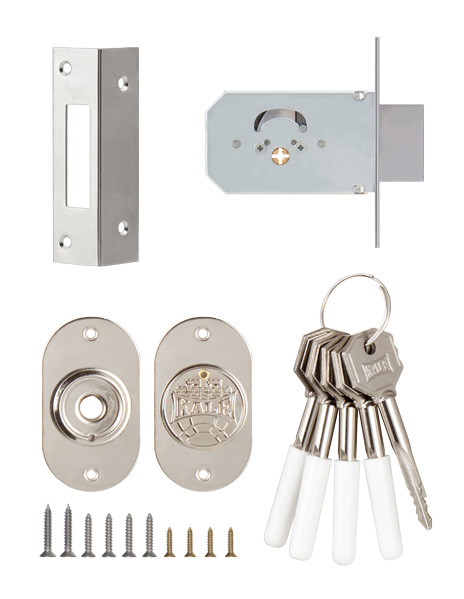 Замок Kale kilit (Кале килит) врезной крестообразный 156/F (45 mm), 5 кл. STB 156F0000004 - Вид 3