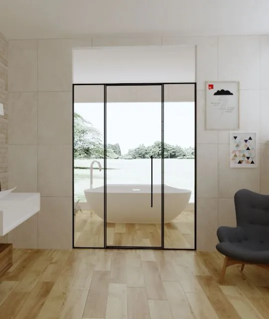 02 Душевая кабина с поворотной системой Пивот