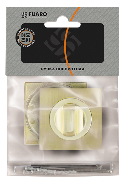 Ручка Fuaro (Фуаро) поворотная BK6.K.KM52 (BK6 KM) AB/GP-7 бронза/золото - Вид 3