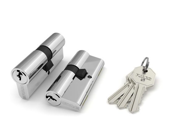 Цилиндровый Fuaro (Фуаро) механизм 100 CA 68 mm (26+10+32) CP хром 3 кл.