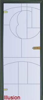 Стеклянная дверь Illusion модель 11