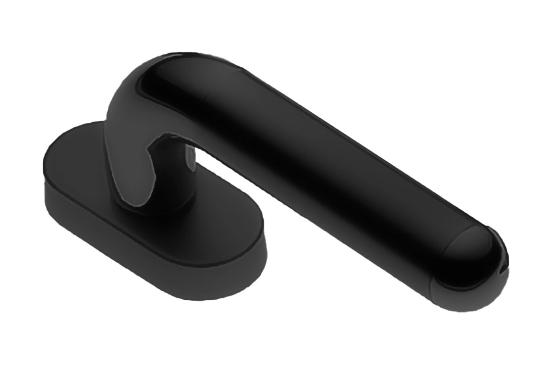 Ручка дверная GAVANA W1 NERO-ST оконная с 4-х позицион. механизмом цвет черный soft touch