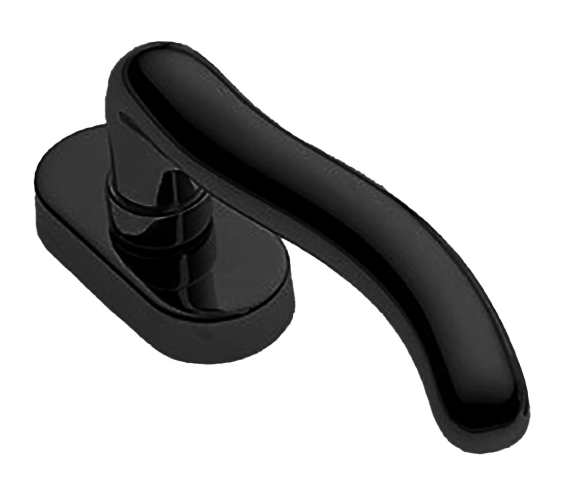 Ручка дверная SNAKE W1 NERO-ST оконная с 4-х позицион. механизмом цвет черный soft touch