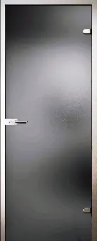 Стеклянная дверь Сатин Серое Матовое