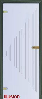 Стеклянная дверь Illusion модель 9