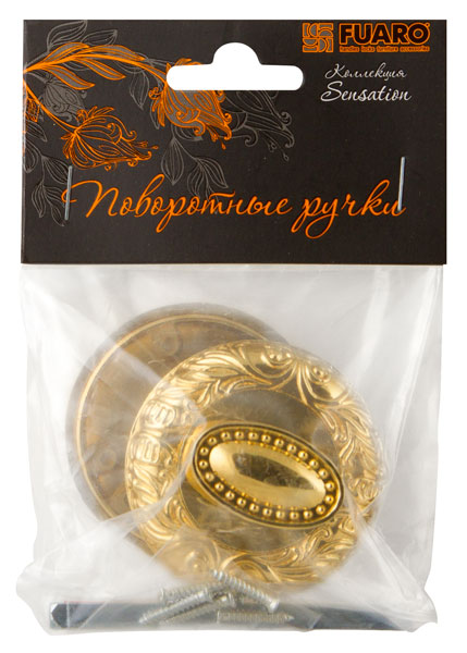 Ручка Fuaro (Фуаро) поворотная BK6.R.SM58 (BK6 SM) GOLD-24 золото24К - Вид 3