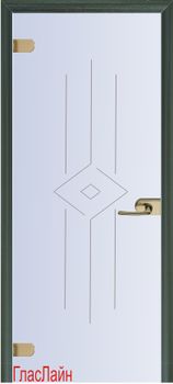 Белая стеклянная дверь Стеклянная дверь GlasLine GL-35