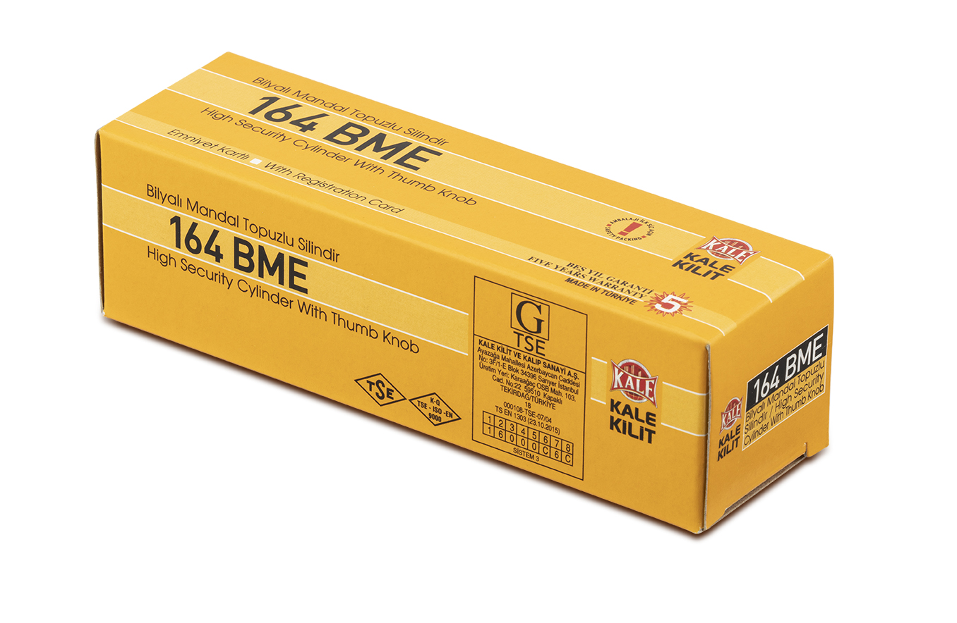 Цилиндровый механизм Kale kilit (Кале килит) с вертушкой 164 BM/80 (35+10+35) mm никель 5 кл. - Вид 5