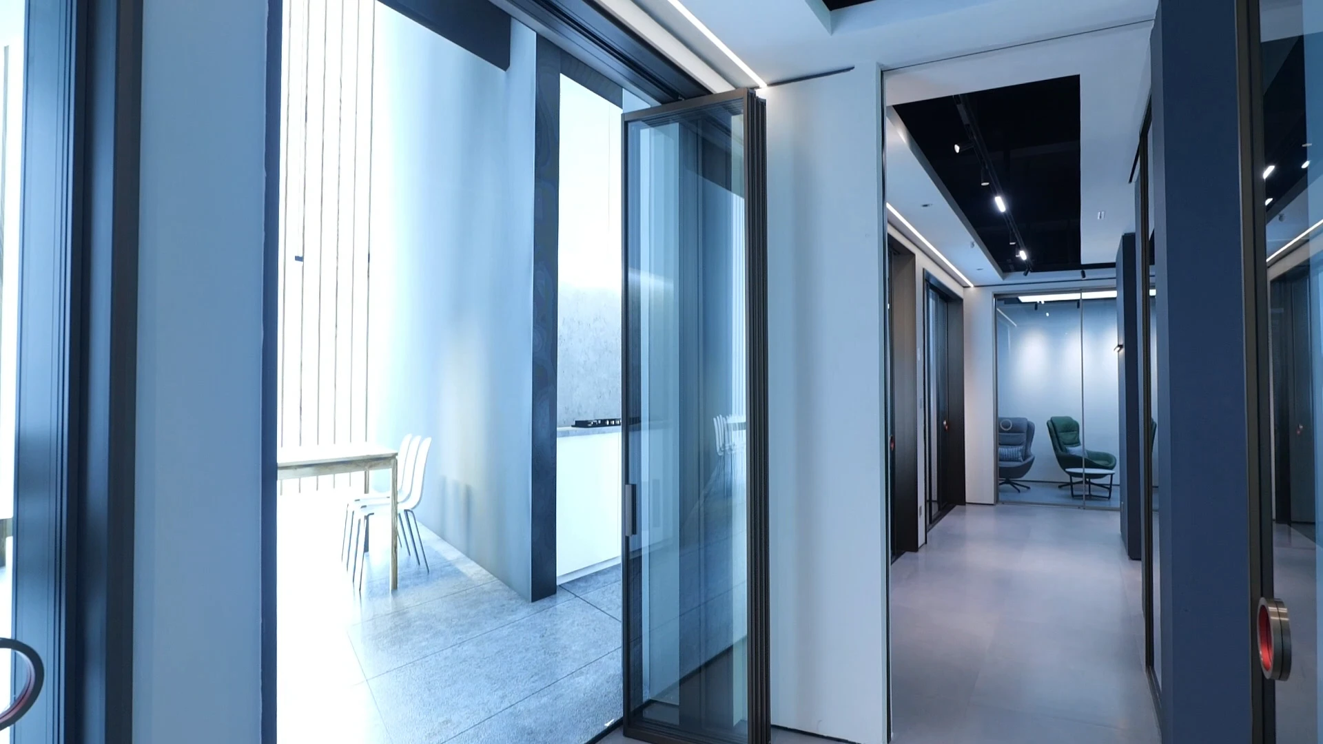 Складная дверь. Эксцентрик