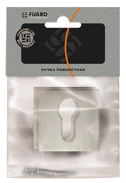 Накладка Fuaro (Фуаро) под цилиндр ET.K.DM51 (ET DM) SN/CP-3 матовый никель/хром - Вид 3