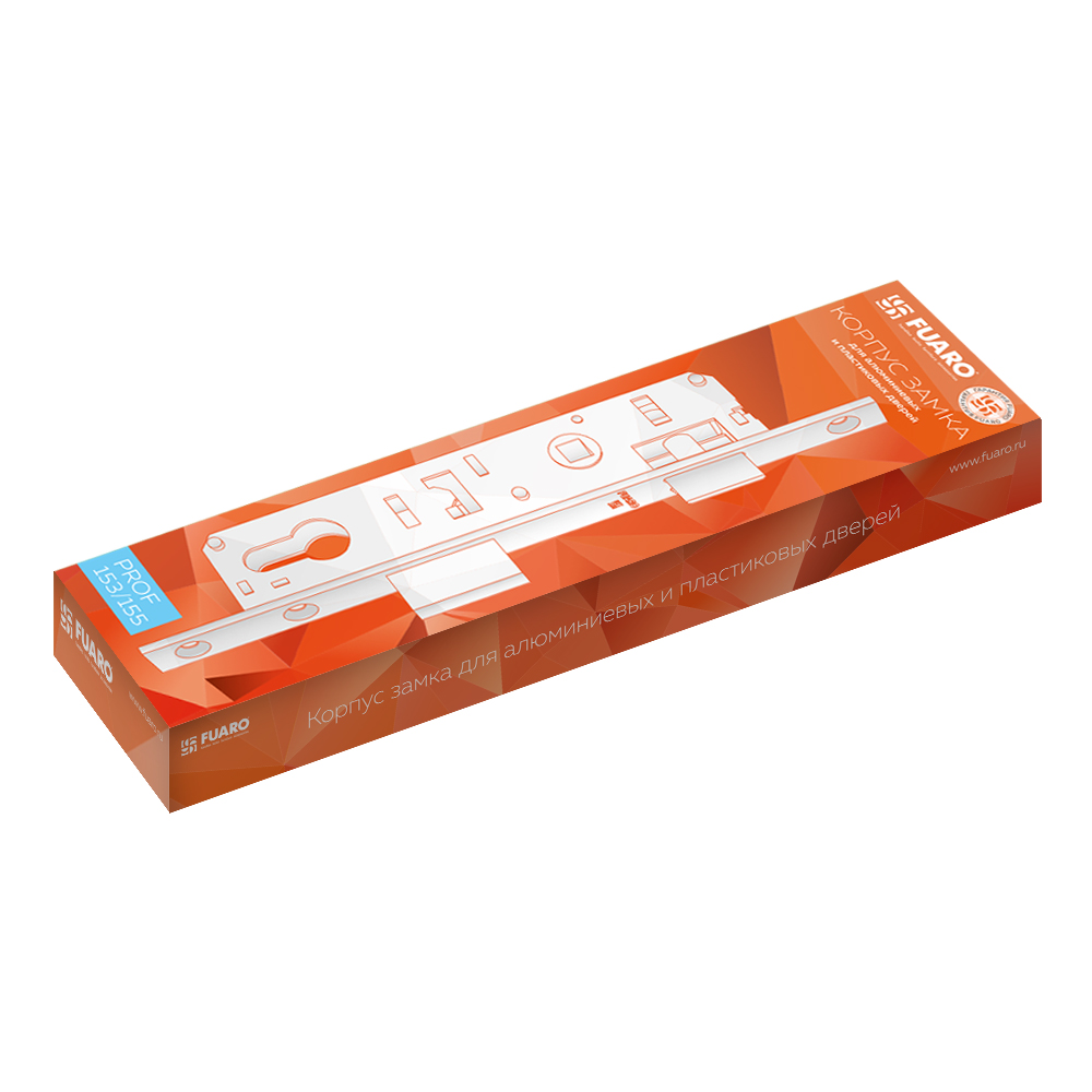 Корпус Fuaro (Фуаро) узкопрофильного замка с защелкой PROF153-20/85 (153-20/85) CP хром - Вид 3