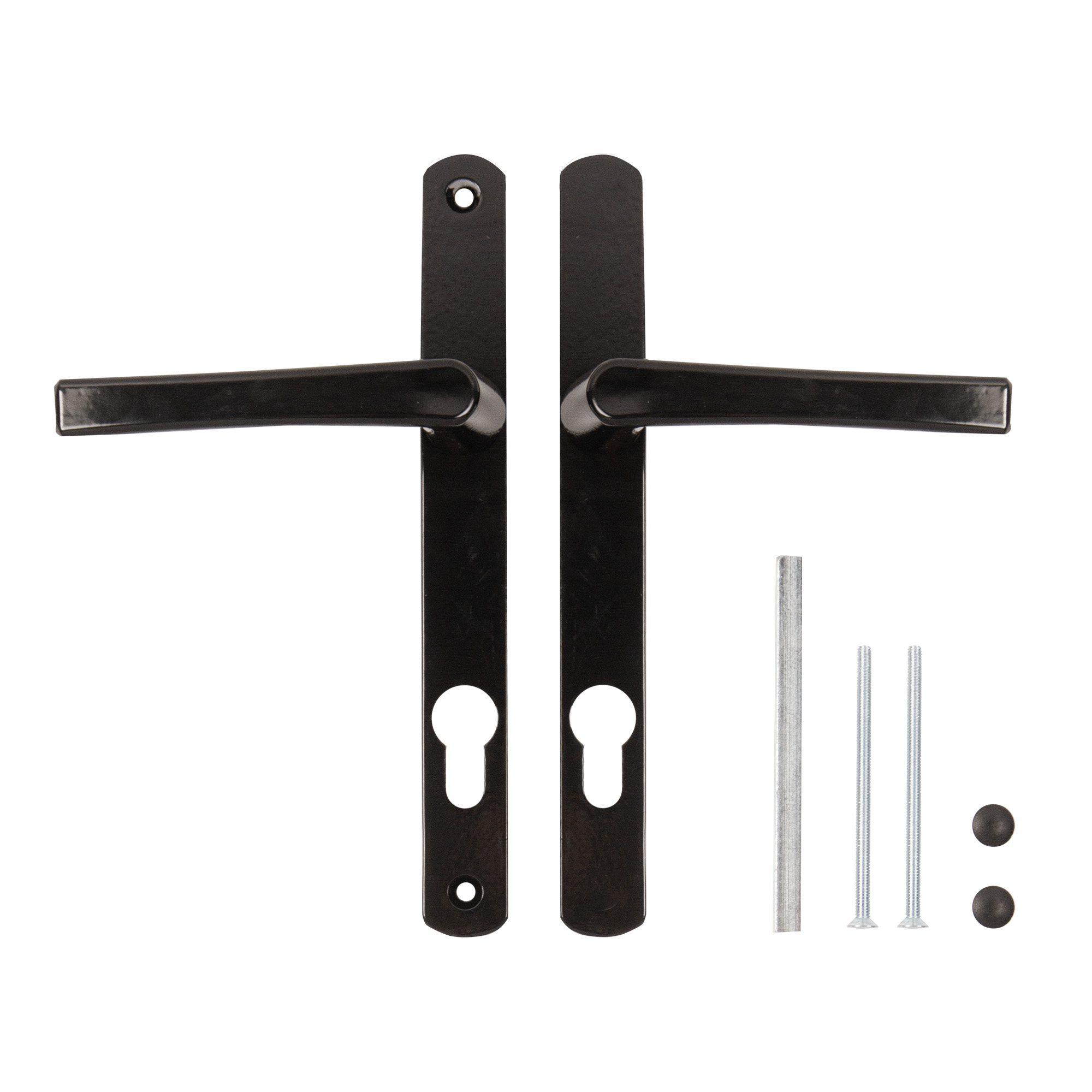 Ручка Punto (Пунто) на планке HANDLE.85.25.67-75 RAL 9005 черный - Вид 4