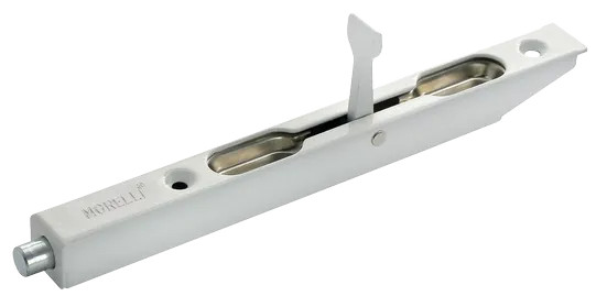 Шпингалет дверной L160 W, цвет белый, сталь