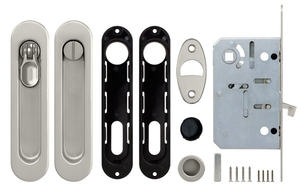 Набор Armadillo (Армадилло) для раздвижных дверей SH.LD152.KIT011-BK (SH011-BK) SN-3 матовый никель - Вид 4