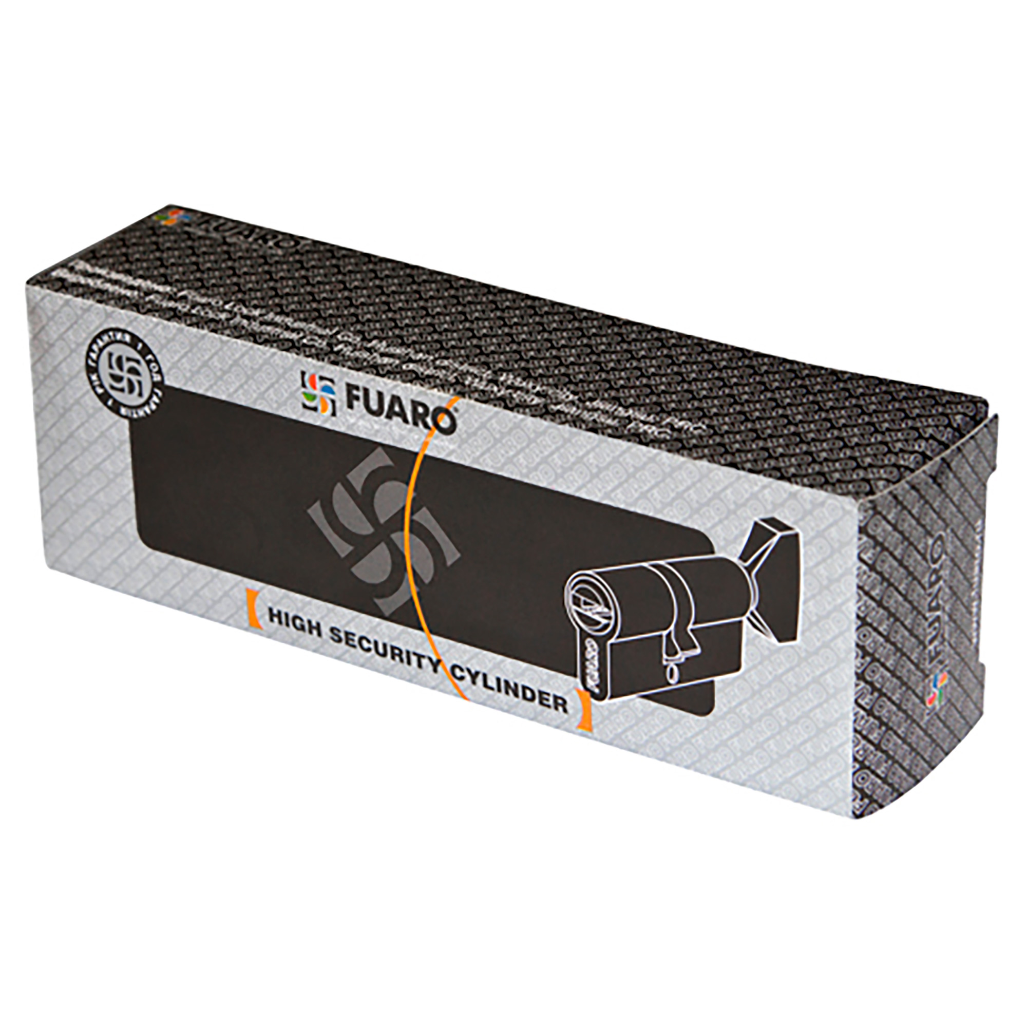 Цилиндровый Fuaro (Фуаро) механизм (100 CM/80) 1000CMKnob80(35+10+35) CP хром 3Key с вертушкой - Вид 3