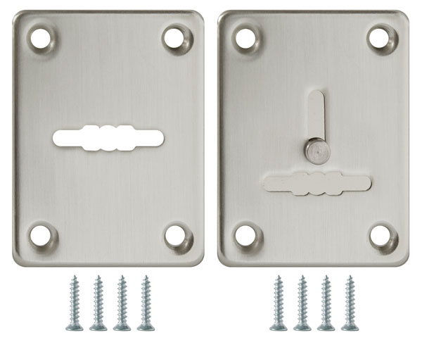 Накладка Fuaro (Фуаро) на сувальдный замок ESC.S-lift+S/K.set (ESC081/082) мат.никель (2шт.)