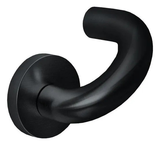 Завертка LUX-WC-WC-ANTI NERO-ST сантехническая цвет  черный soft touch
